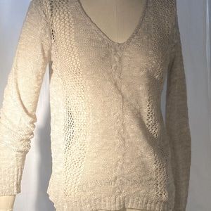 S/S fav*Cynthia Rowley netted waffle weave sweater